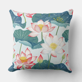 Almofada Lotus Vermelho e Rosa