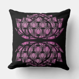 Almofada Lotus violeta-vermelha