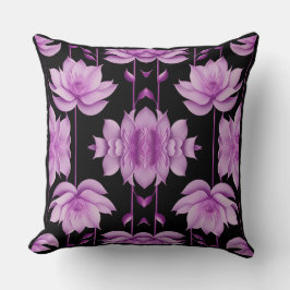 Almofada Lotus violeta-vermelha