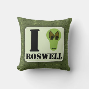 Almofada Louco Adoro Roswell OFO Caráter Alienígena