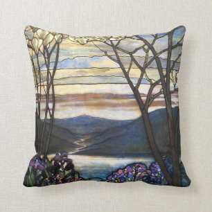 Almofada Louis Comfort Tiffany - Vidro Estreito 4 Magnolias