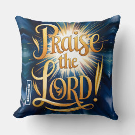 Almofada Louvado Personalizado Pelo Senhor Vintage Christia