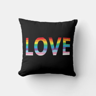 Almofada LOVE Arco-Íris LGBTQIA Flag, Letra Prioritária
