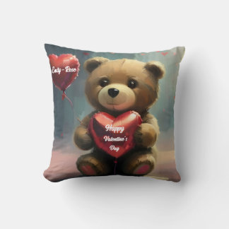 Almofada Love Bear: Dia de os namorados Personalizado