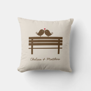 Almofada Love Birds Bench {red}