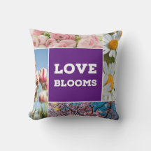 Love Blooms Travesseiro decorativo