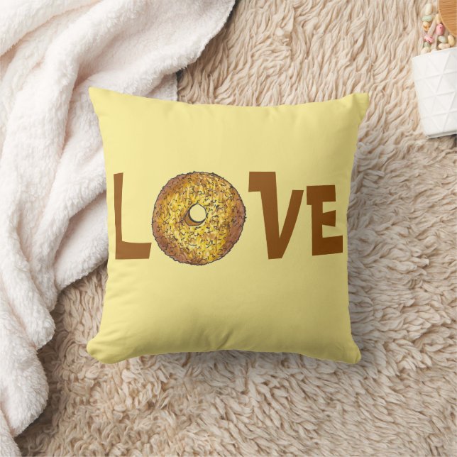 Almofada LOVE Butternut Crunk Rosquinha Doughnut Comida (Cobertor)
