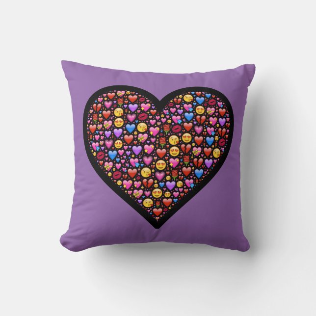 Almofada Love Emoji Personalizado (Frente)