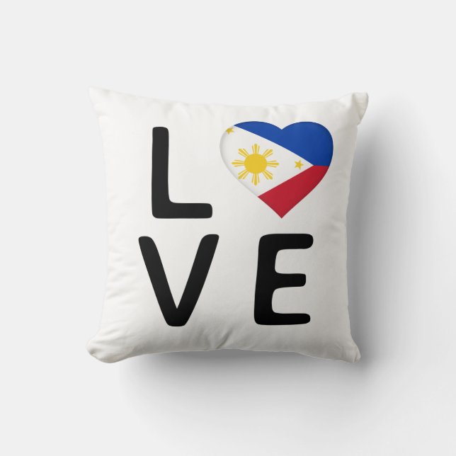 Almofada Love - Filipinas Flag (Frente)