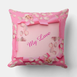 Almofada Love Flowers Throw Pillow