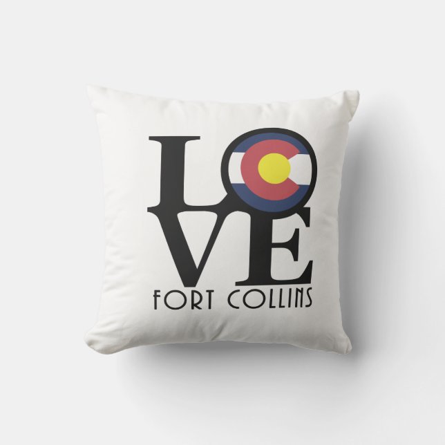 Almofada LOVE Fort Collins Colorado (Frente)