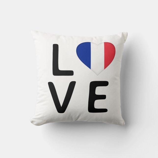 Almofada Love - France Flag (Frente)