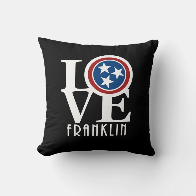 Almofada LOVE Franklin Tennessee (Frente)