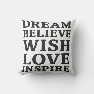 Almofada Love Inspire - Motivational Quote Travesseiro