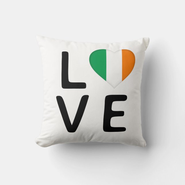 Almofada Love - Ireland Flag (Frente)