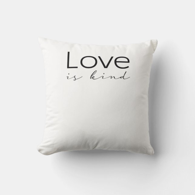 Almofada Love Is Kind Christian Scripture Love Is Patient I (Frente)