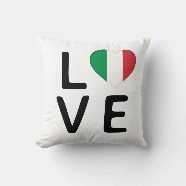 Almofada Love - Italy Flag (Frente)