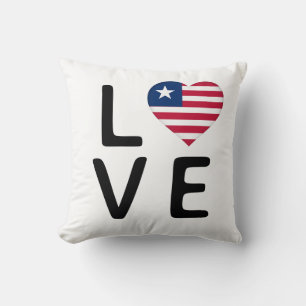 Almofada Love - Libéria Flag