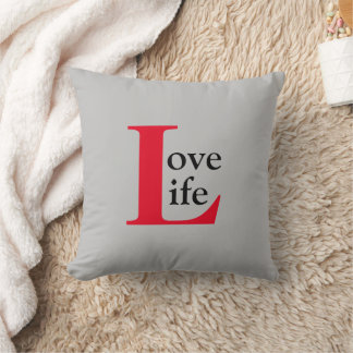 Almofada Love Life Travesseiro decorativo