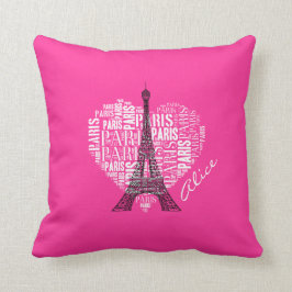 Almofada Love Paris | Torre Eiffel Adorável