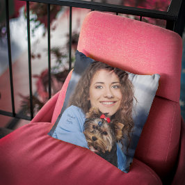 Almofada Love Puppy Dog Pet Animal Photo Personalize