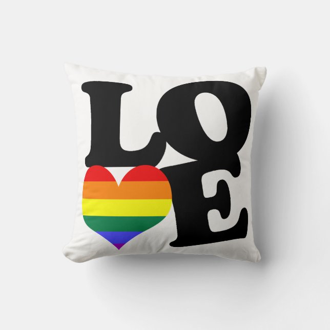 Almofada Love Rainbow Pride (Frente)