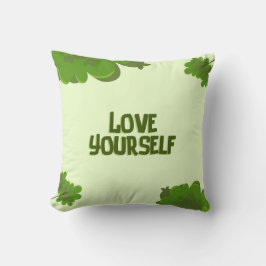 Almofada Love Ur Self Positive Affirmation Throw Pillow