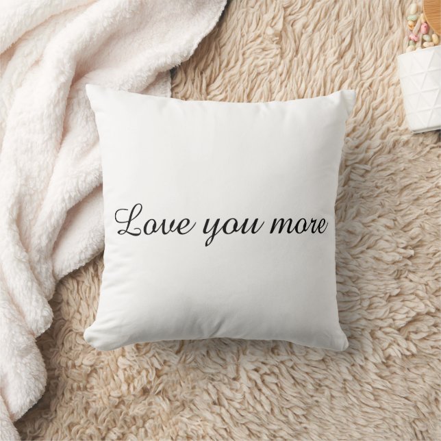 Almofada Love You More Romantic Decorative Pillow (Cobertor)