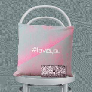 Almofada #Love You Trenden Modern Foam Roller Pink