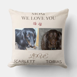 Almofada Loved by Two Paws, Mom