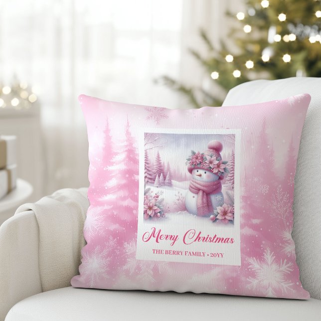 Almofada Lovely Pinkmas Winter Forest Kids Holiday Pillow (Lovely Pinkmas Winter Forest Kids Holiday Pillow

)