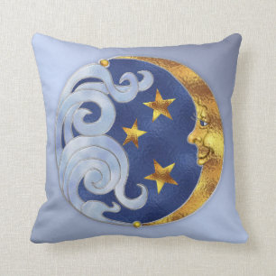 Almofada Lua Celestial e Estrelas