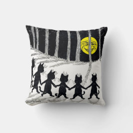 Almofada Lua de Cheio e Gatos, Louis Wain