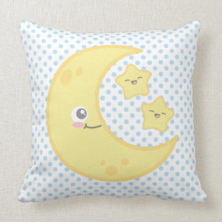Almofada Lua de Kawaii e travesseiro decorativo das
