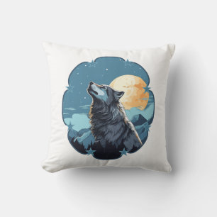 Almofada Lua de Lobo Estrelas