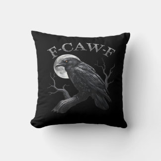Almofada Lua de Pássaro Engraçado F-Caw-F Retrô Clássico