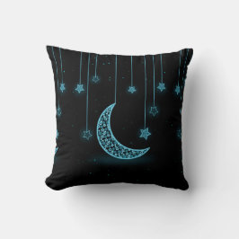 Almofada Lua e Estrelas Penduradas