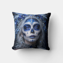 Almofada Lua Safira Calavera – Azul Celestial
