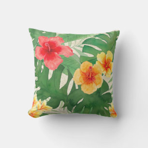 Almofada Luana Watercolor Vírus Tropical Reversível