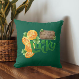 Almofada Lucky Coin Throw Pillow