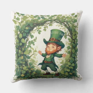 Almofada Lucky Forest Woodland Magical Leprechaun Nursery 