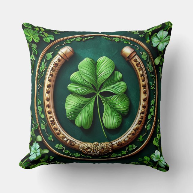 Almofada Lucky Horsfere e Clover Design (Frente)