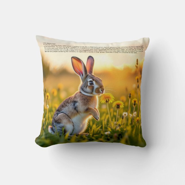 Almofada Lucky Rabbit Foot  (Frente)