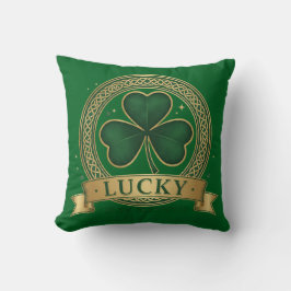 Almofada Lucky St Patrick's Day Shamrock Irish 