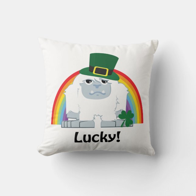 Almofada Lucky Yeti Leprechaun (Frente)
