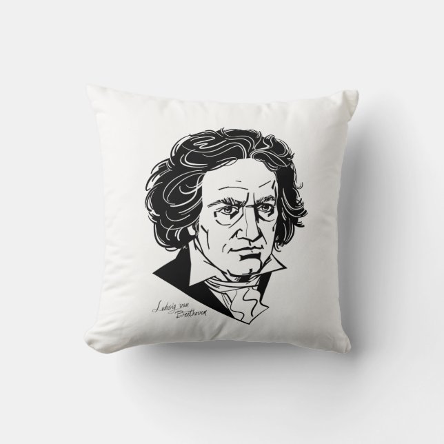 Almofada Ludwig van Beethoven (Frente)
