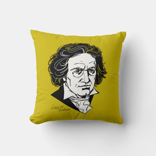Almofada Ludwig van Beethoven (Frente)