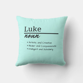Almofada Luke, Menino Definição de Nome Personalizado