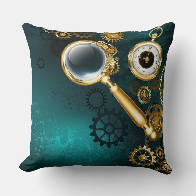 Almofada Lupa no estilo Steampunk (Frente)