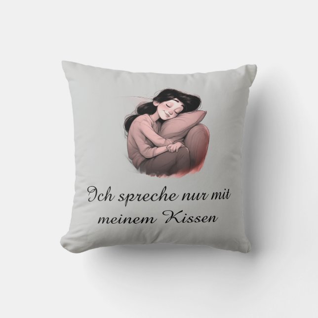 Almofada Lustiges Sarkasmus-Kissen - caixa ich nicht faul (Frente)